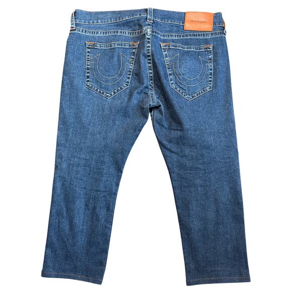 True Religion Geno Dk Blue Big Slim Denim Jeans Men's Size 40 x 24 - Picture 2 of 8